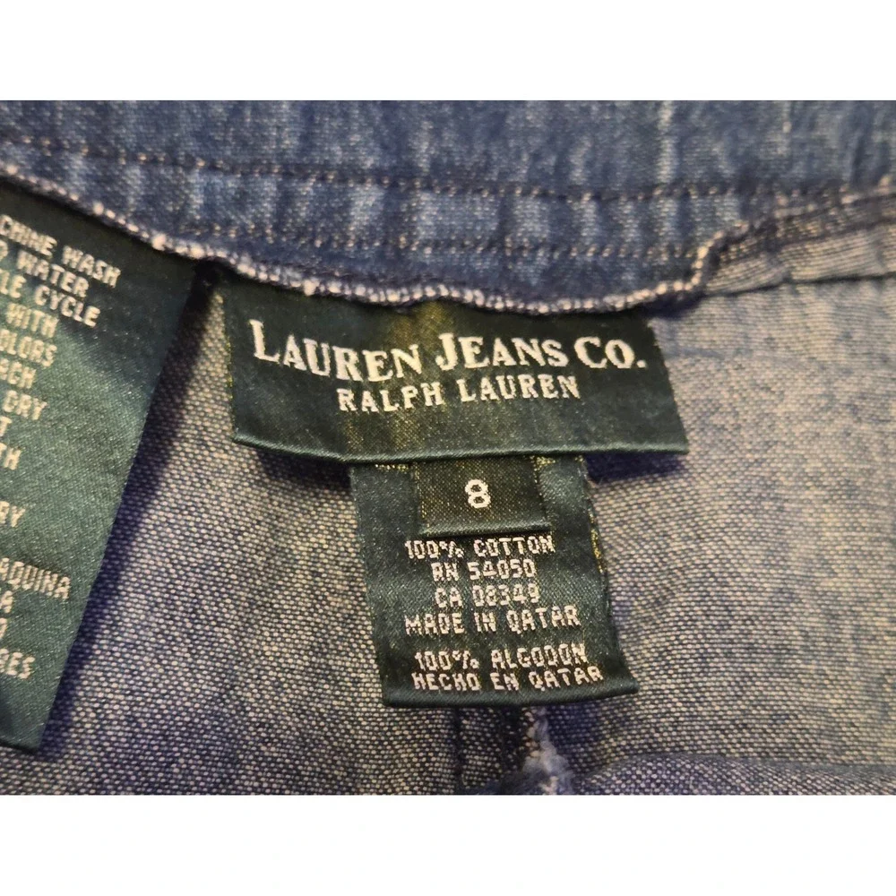 Lauren Jeans Co. Ralph Lauren Denim Maxi Skirt Women's Size 8 Blue